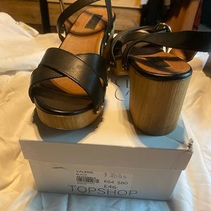Top shop wooden heels
